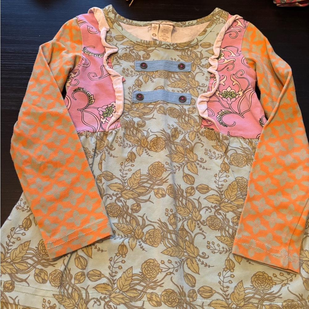 Matilda Jane Blue and Gold Floral Top